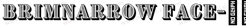 BrimNarrow Face字体转换